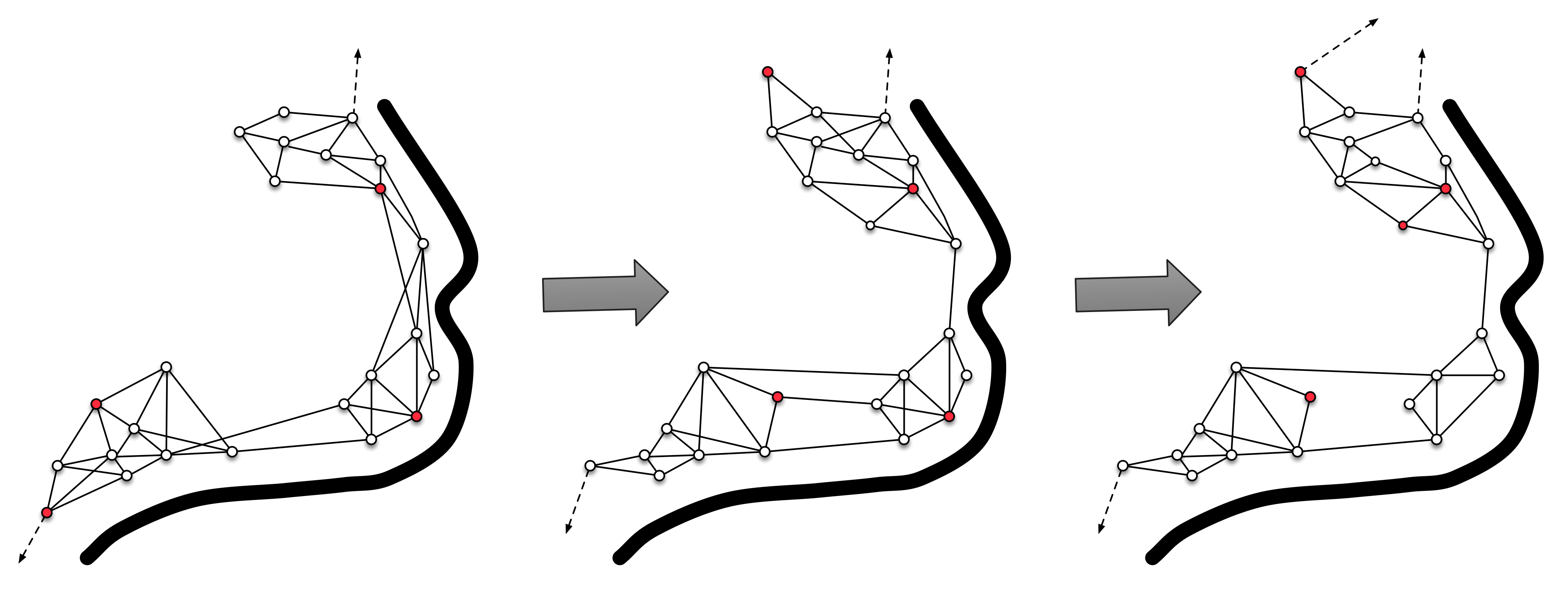 Figure 1: Network representation of a diachronic connectivity model.